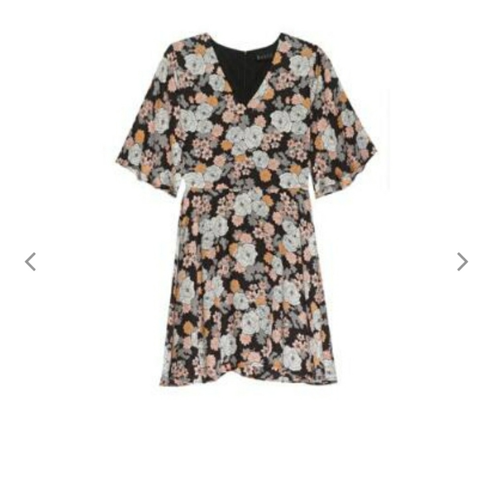 Bobeau | Floral mini dress Small